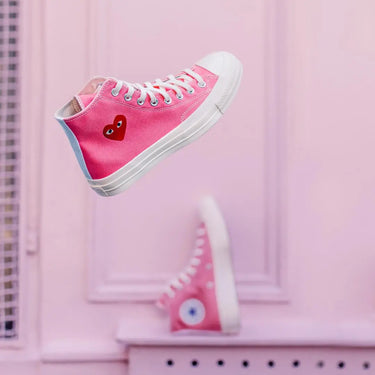 Converse Chuck Taylor All Star 70 Hi Comme des Garcons PLAY Bright Pink