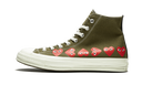 Converse Chuck Taylor All Star 70 Hi Comme des Garcons PLAY Multi-Heart Green