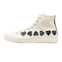 Converse Chuck Taylor All Star 70 Hi Comme des Garcons PLAY Multi-Heart Milk
