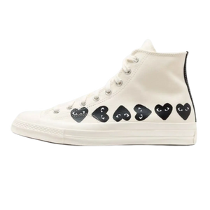 Converse Chuck Taylor All Star 70 Hi Comme des Garcons PLAY Multi-Heart Milk