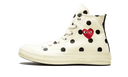 Converse Chuck Taylor All Star 70 Hi Comme des Garcons PLAY Polka Dot White