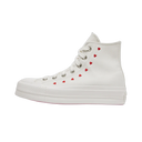 Converse Chuck Taylor All Star Lift Hi White Red