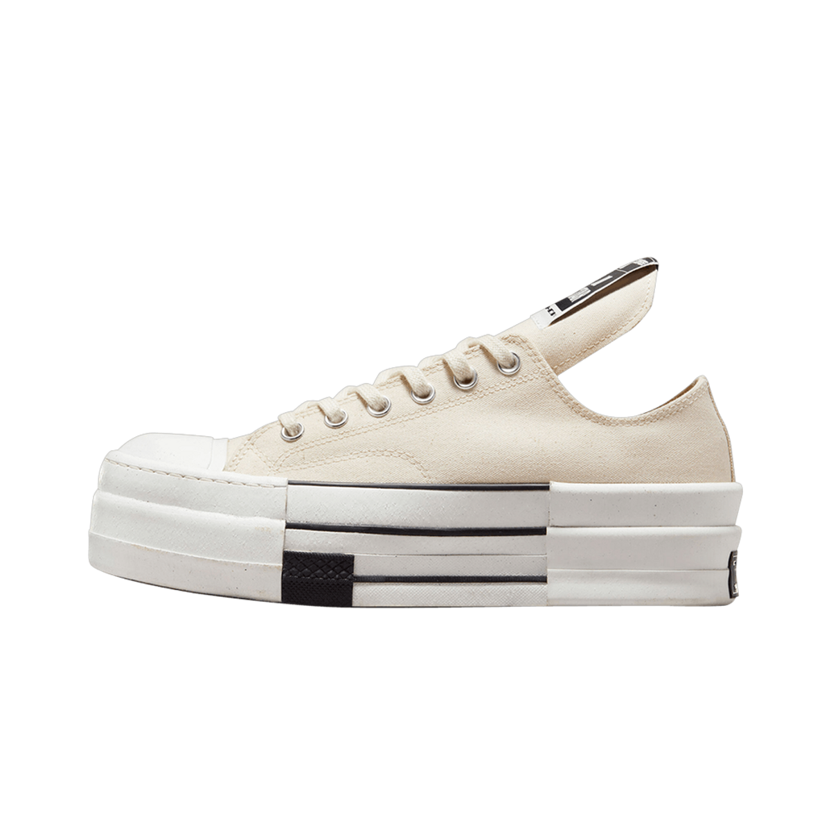 Converse DRKSHDW Chuck Taylor All Star DBL DRKSTAR Ox Rick Owens DRKSTAR Natural Ivory