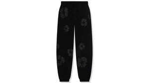 Denim Tears Cotton Wreath Sweatpants Black Monochrome