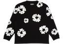 Denim Tears Long Sleeve Cotton Wreath T-shirt Black