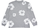 Denim Tears Long Sleeve Cotton Wreath T-shirt Grey