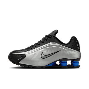 Nike Shox R4 Metallic Silver Black Racer Blue