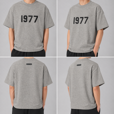 Fear Of God Essentials SS22 1977 T-shirt Dark Oatmeal (Oversized)