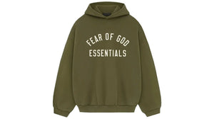 Fear of God Essentials Fall24 Back to School Fleece Hoodie Military