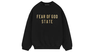 Fear of God Essentials Fleece Crewneck Black