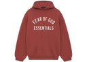 Fear of God Essentials Fleece Hoodie Crimson