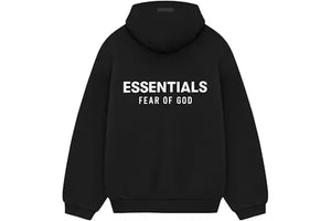Fear of God Essentials Fleece Hoodie FW24 Black (Oversized)