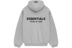 Fear of God Essentials Fleece Hoodie FW24 Light Heather Gray (Oversized)