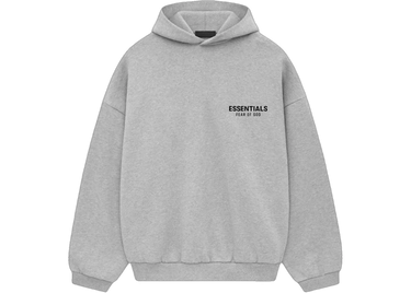 Fear of God Essentials Fleece Hoodie FW24 Light Heather Gray (Oversized)