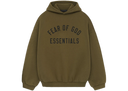 Fear of God Essentials Fleece Hoodie Olive