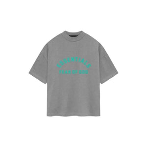 Fear of God Essentials Heavy Jersey SS24 Dark Heather Oatmeal Tee (Double Oversized)