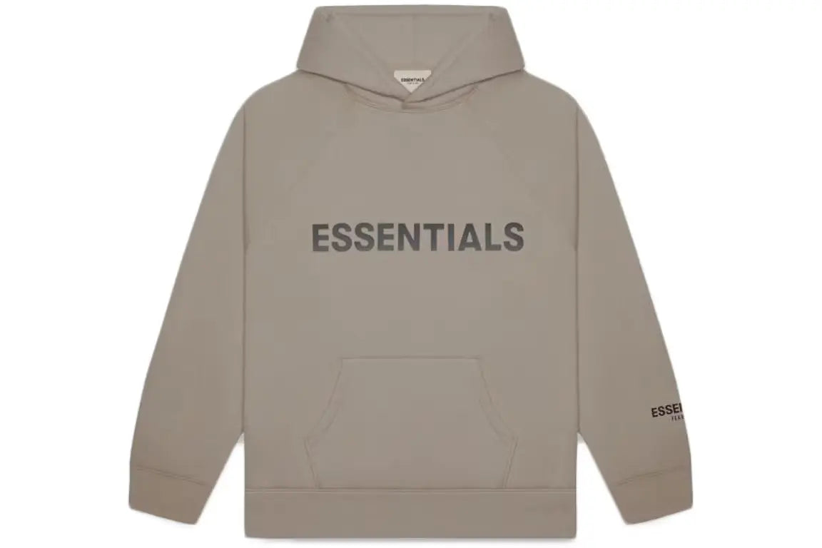 Fear of God Essentials Hoodie Applique Logo Taupe Next Step