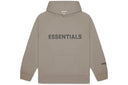 Fear of God Essentials Hoodie FW20 Applique Logo Taupe