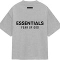Fear of God Essentials Jersey Crewneck Tee FW24 Light Heather Gray (Oversized) - 125HO244368F - View 1 | Next Step
