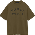 Fear of God Essentials Jersey Crewneck Tee Olive - 125BT244194F - View 1 | Next Step