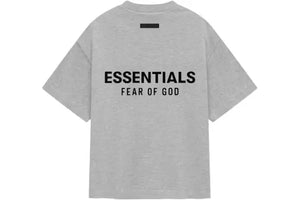 Fear of God Essentials Jersey Crewneck Tee (FW24) Light Heather Gray