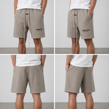 Fear of God Essentials SS25 Always On Sweatshort Homestead Heather (Oversized)