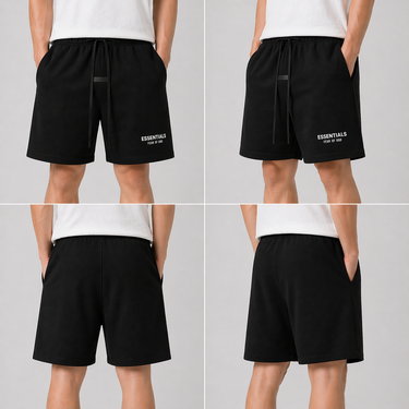 Fear of God Essentials SS25 Always On Sweatshort Jet Black (Oversized)