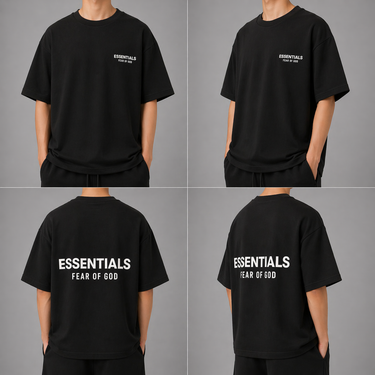 Fear of God Essentials SS25 Always On T-Shirt Jet Black (Oversized)
