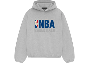 Fear of God Essentials SS25 NBA Hoodie Light Heather Grey