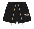 Fear of God Essentials SS25 NBA Sweatshort Black Grey Logo (Oversized)