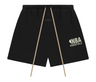 Fear of God Essentials SS25 NBA Sweatshort Black Grey Logo (Oversized)