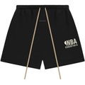 Fear of God Essentials SS25 NBA Sweatshort Black Grey Logo (Oversized) | Next Step