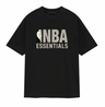 Fear of God Essentials SS25 NBA Tee Vintage Black Grey Logo (Oversized)