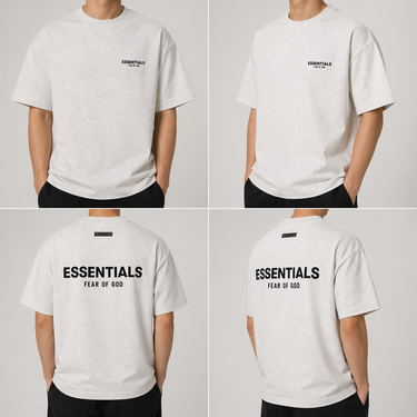 Fear of God Essentials T-shirt SS22 Light Oatmeal (Oversized)