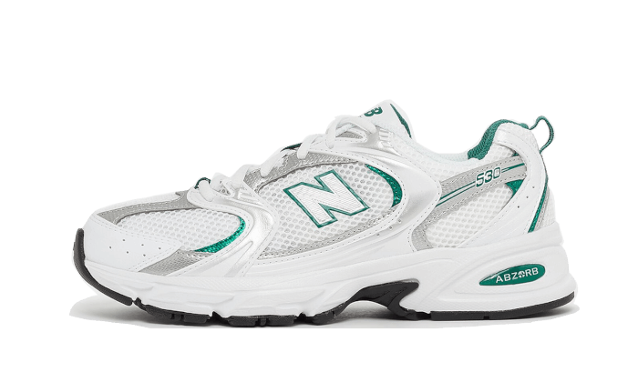 New Balance 530 White Silver Green Next Step