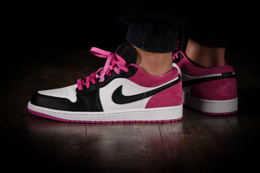 Jordan 1 Low Black Active Fuchsia Next Step