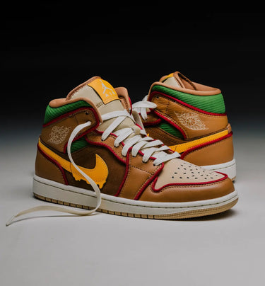 Jordan 1 Mid SE Cheeseburger Next Step