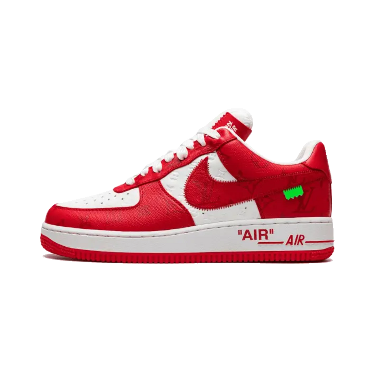 Louis Vuitton Nike Air Force 1 Low By Virgil Abloh White Red
