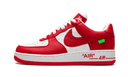 Louis Vuitton Nike Air Force 1 Low By Virgil Abloh White Red