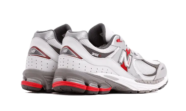 New Balance 2002R Silver Metallic Team Red