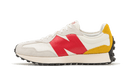 New Balance 327 Cream Red Yellow