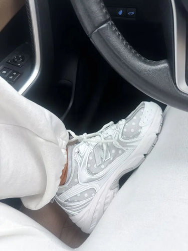 New Balance 530 Silver Metallic Polka Dots Next Step