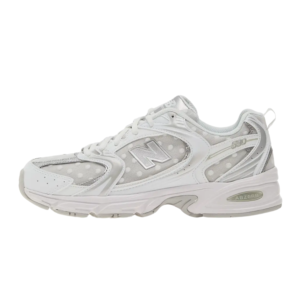 New Balance 530 Silver Metallic Polka Dots