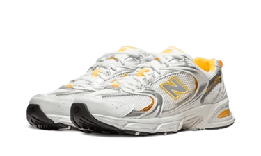 New Balance 530 White Vibrant Apricot Silver Metallic Next Step