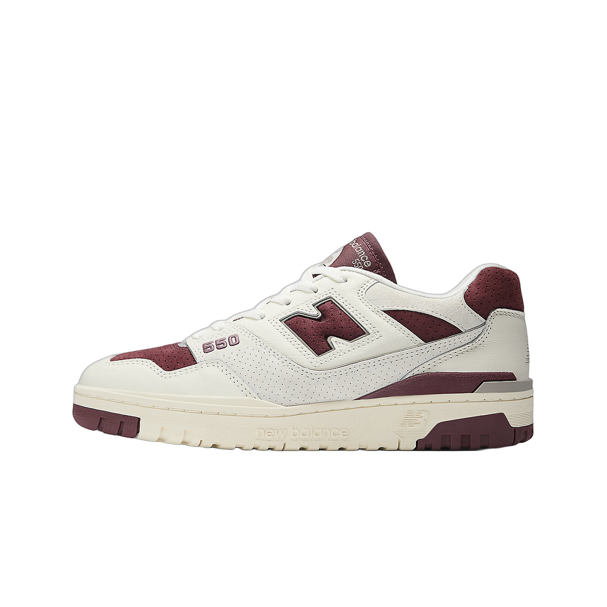 New Balance 550 Sea Salt Classic Crimson