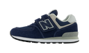 New Balance 574 Core Hook and Loop Navy White (PS)