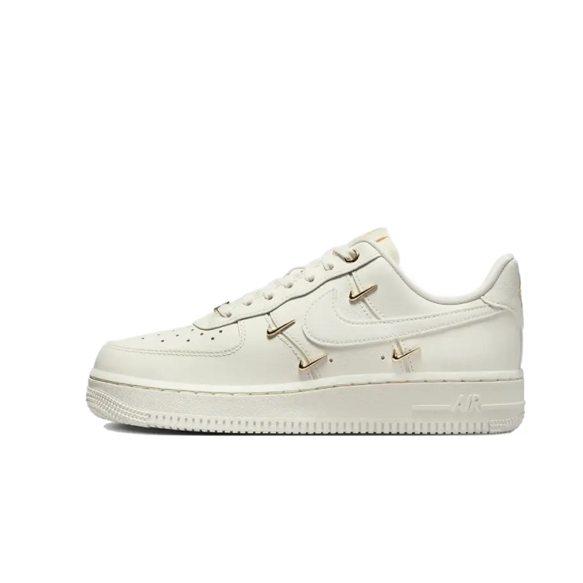 Nike Air Force 1 '07 LX CN Sail Gold Mini Swooshes (Women's)
