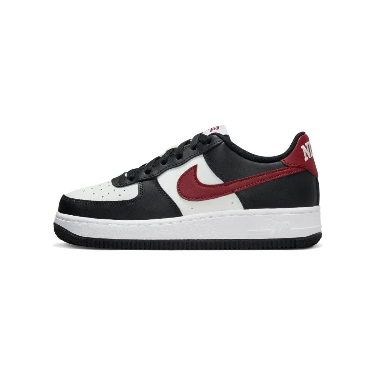 Nike Air Force 1 Black Dark Team Red