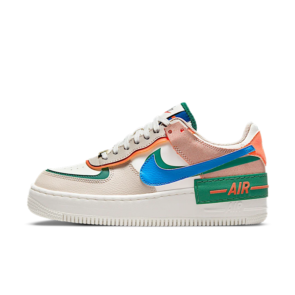 Nike Air Force 1 Low Shadow Sail Signal Blue Green (Women's)