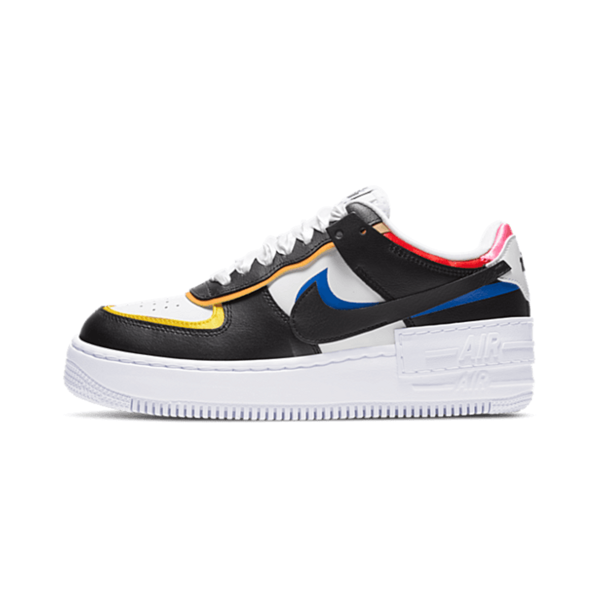 Nike Air Force 1 Low Shadow White Black Multi-Color (Women's)